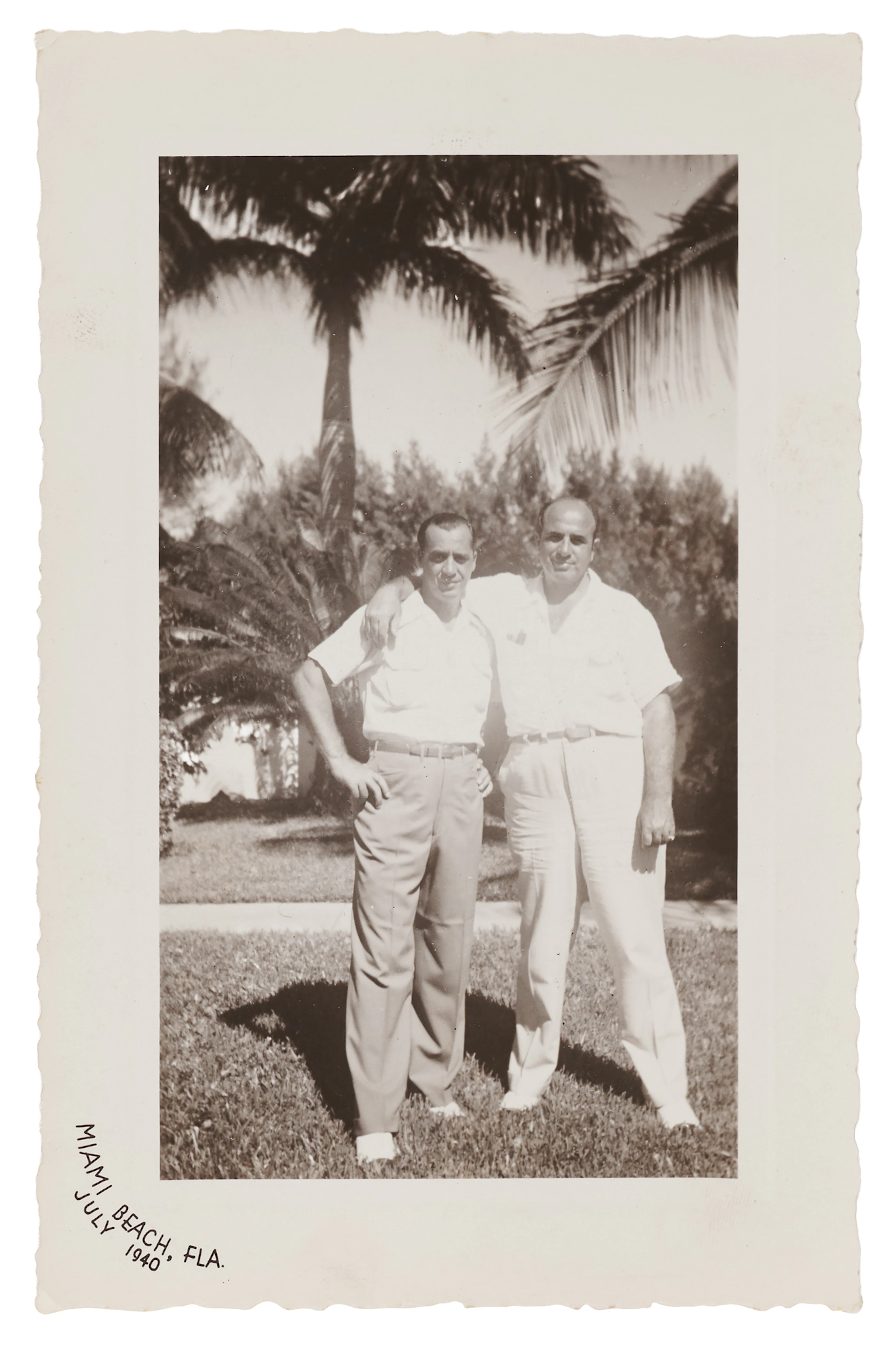 Al Capone Original Photograph, with Younger Brother Albert 'Bites'