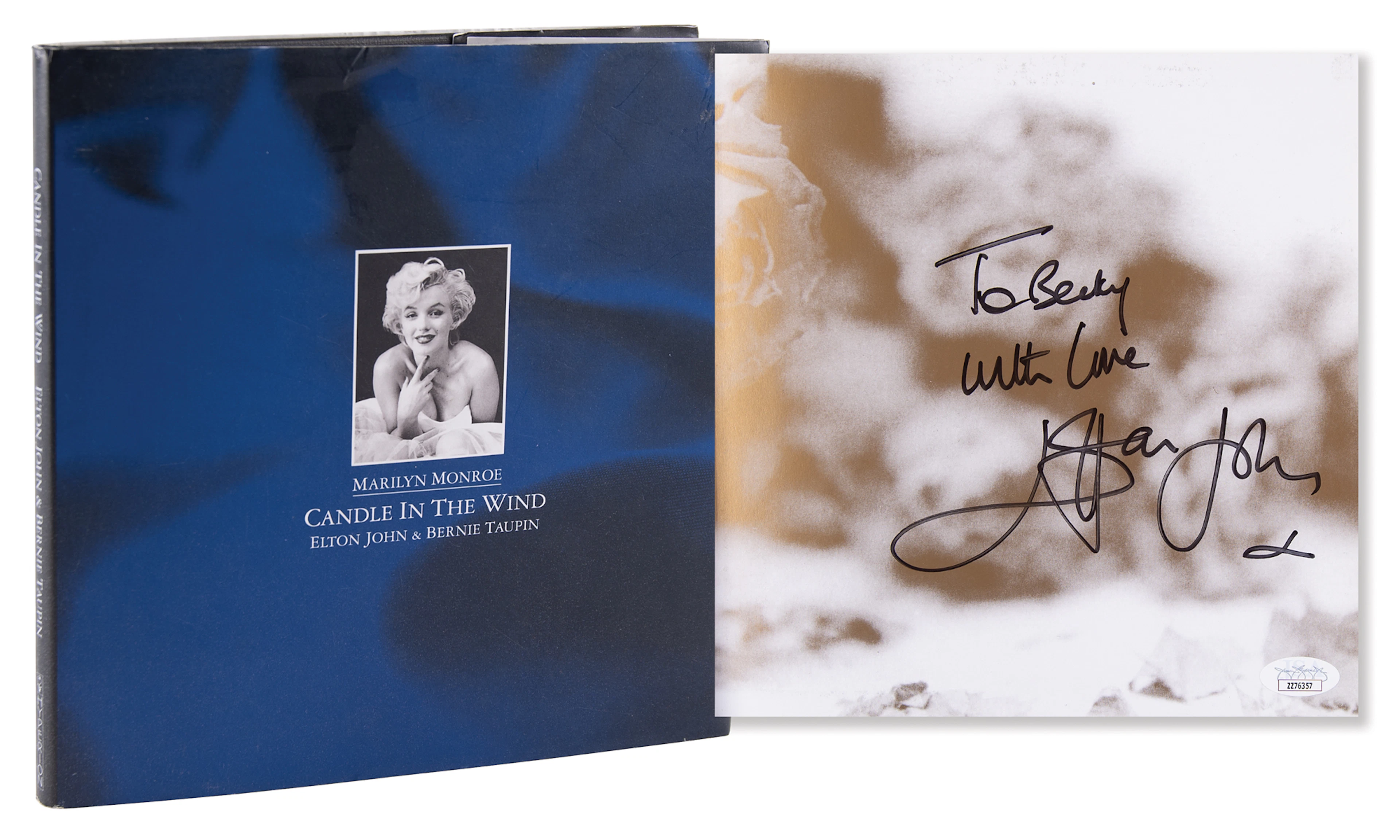 Elton John Signed Book - Marilyn Monroe: Candle in the Wind