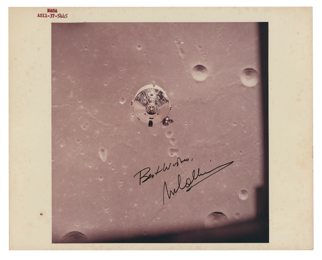Michael Collins Signed Photograph