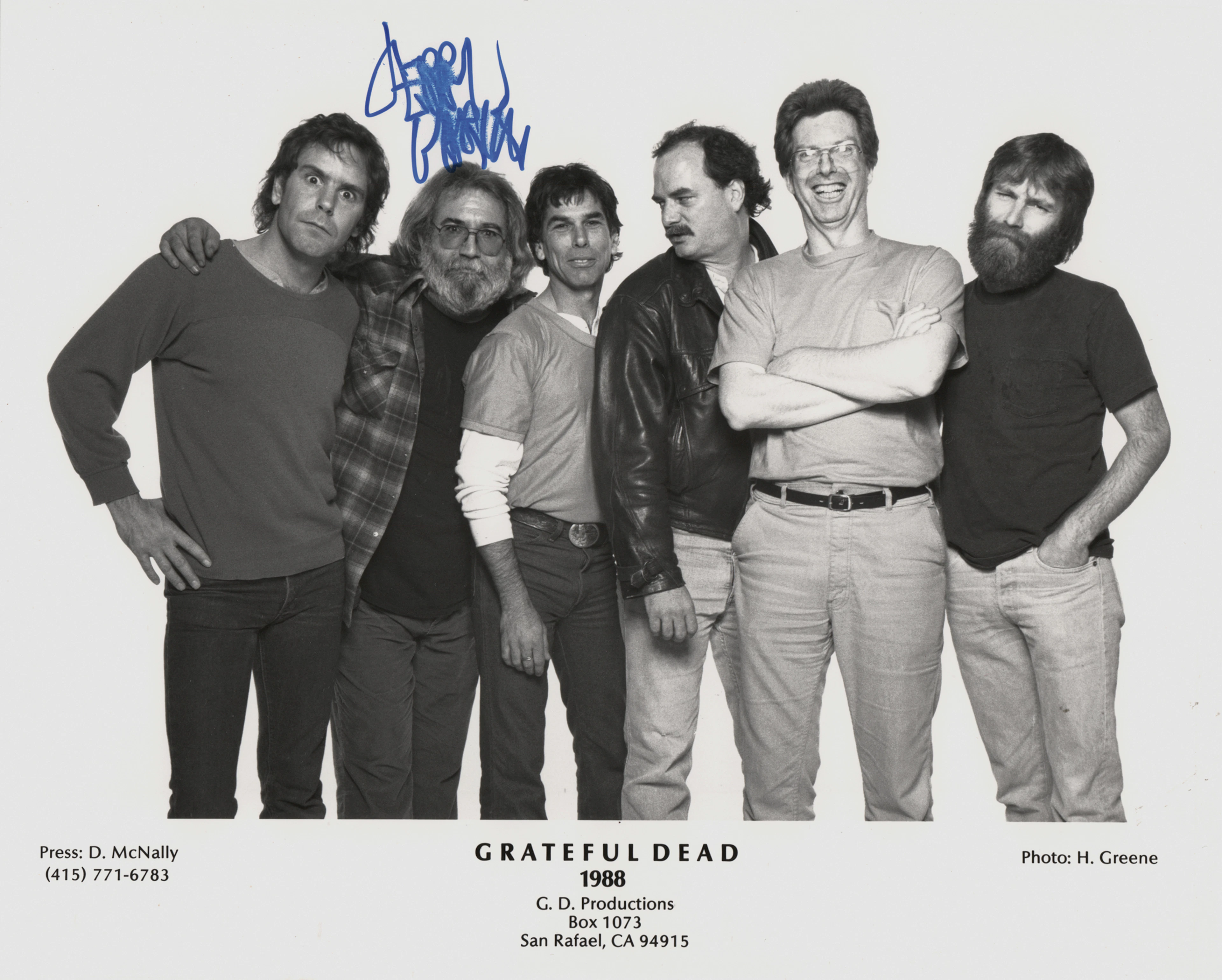 Grateful Dead: Jerry Garcia Signed Photograph