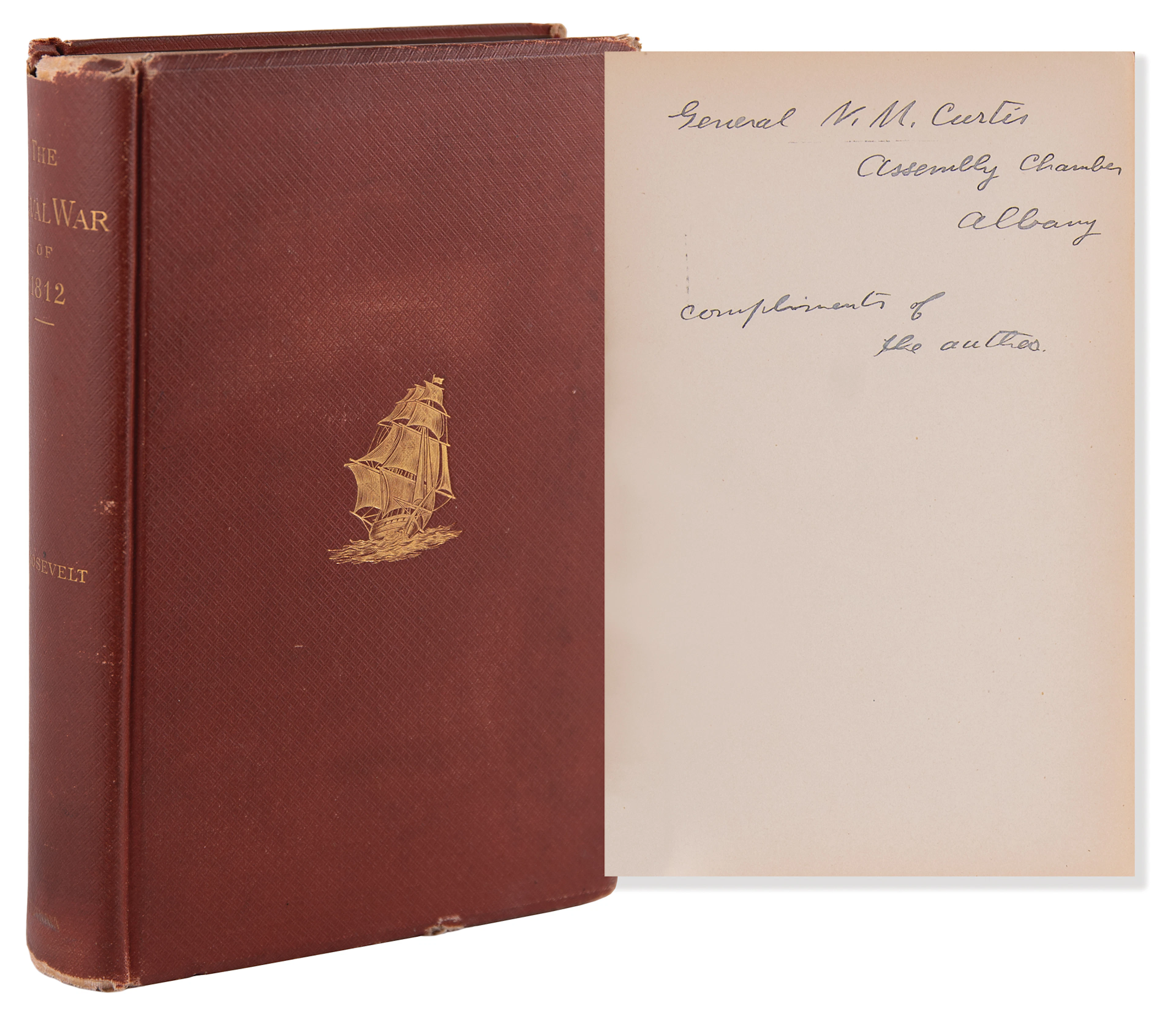 Theodore Roosevelt Signed Book - The Naval War of 1812