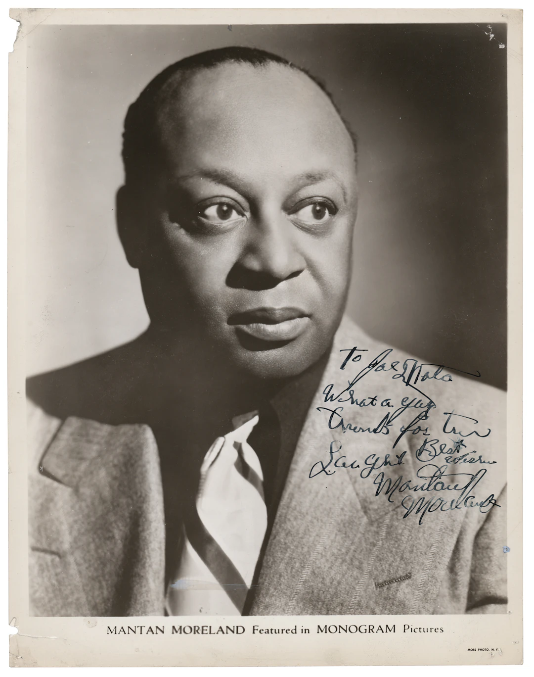 Mantan Moreland Signed Photograph