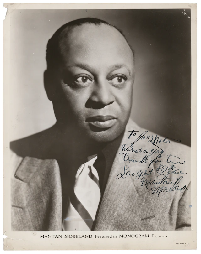 Mantan Moreland Signed Photograph