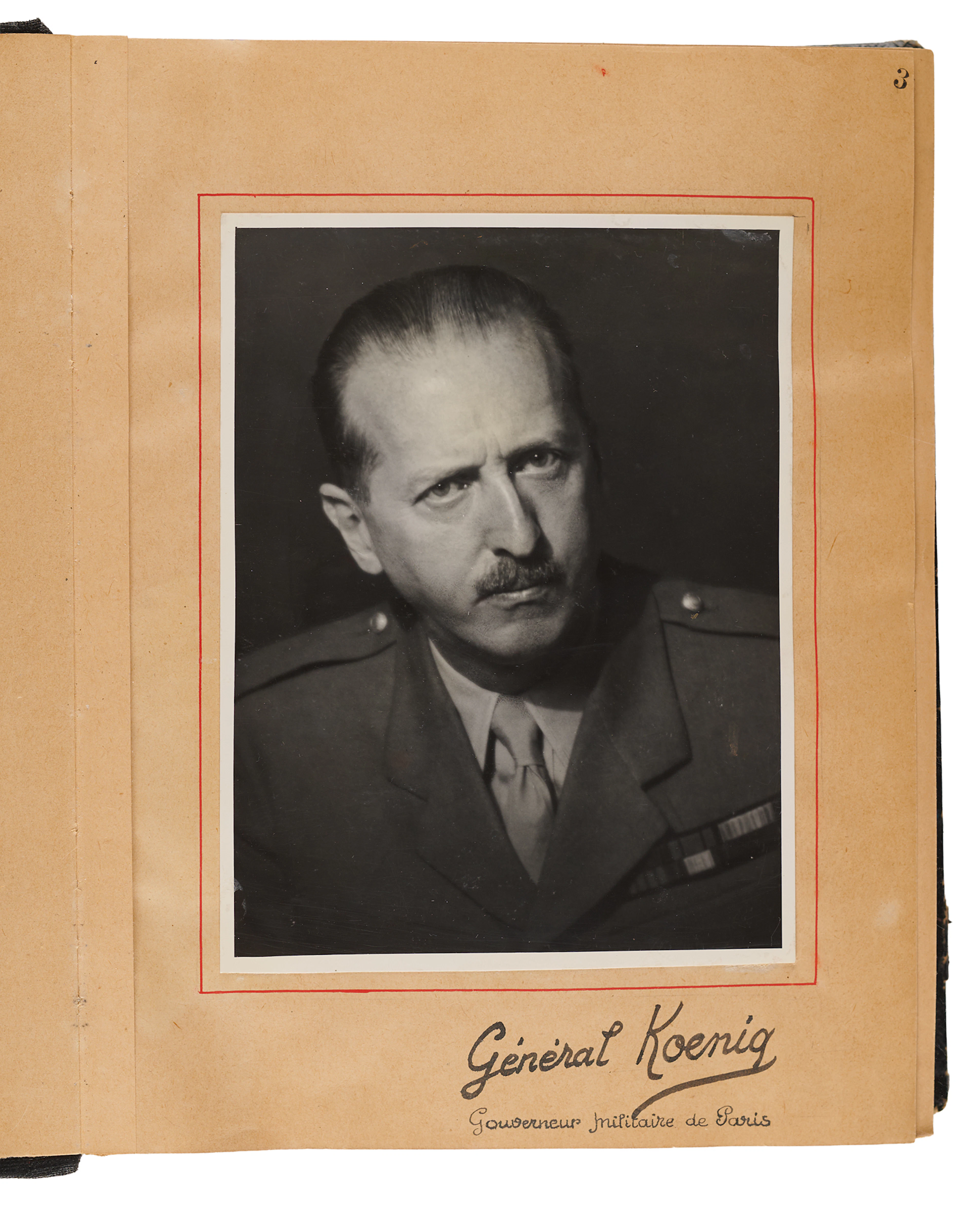 Pierre Koenig’s General Staff Hand-Painted Liberation of Paris Album