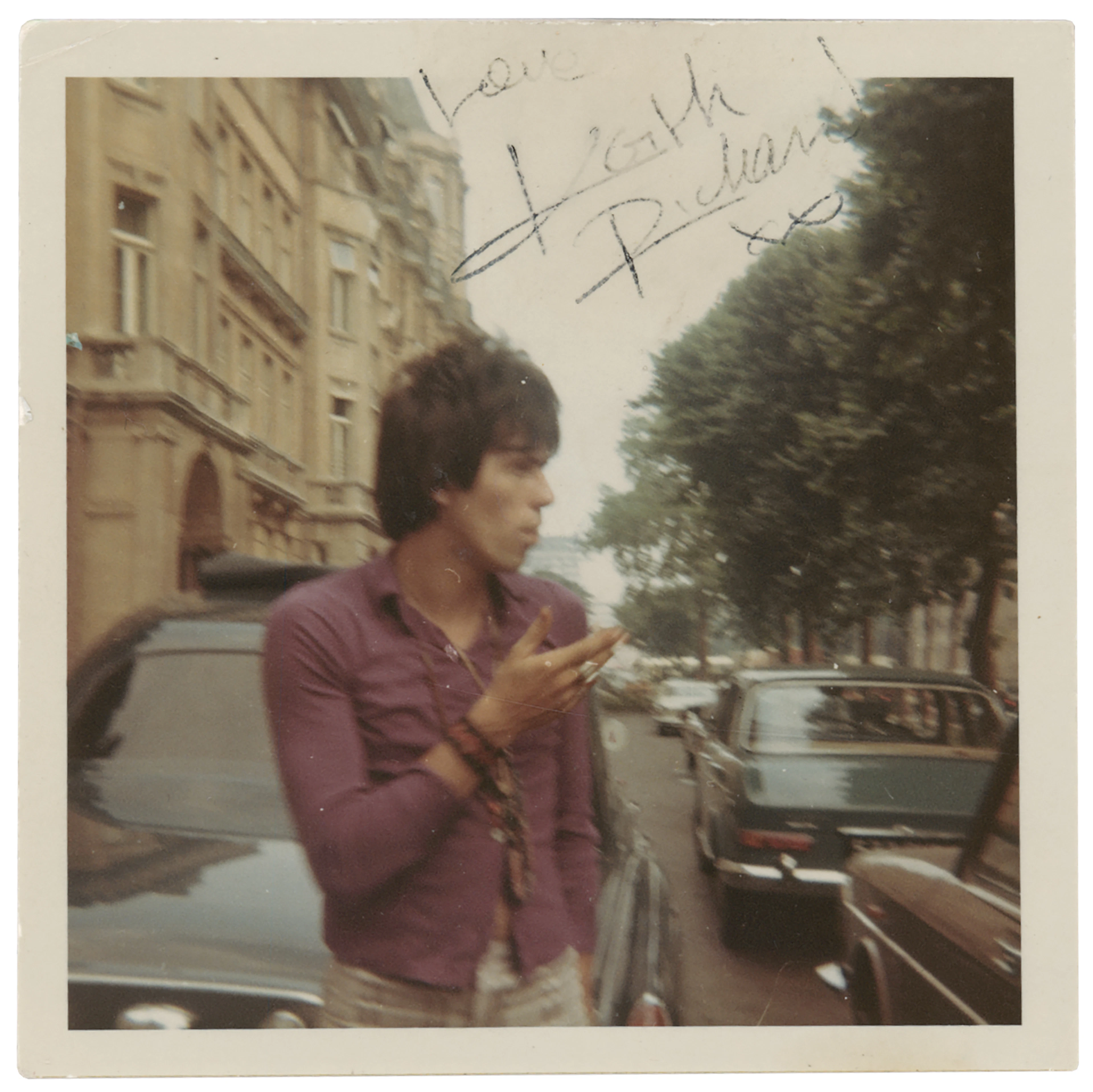 Rolling Stones: Keith Richards Signed Candid Photograph (c. 1967)