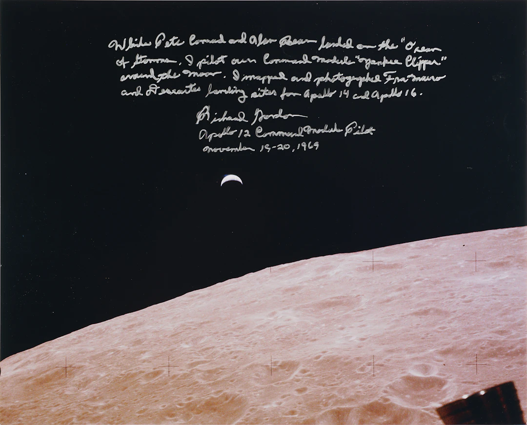 Richard Gordon Oversized Signed 'Earthrise' Photograph