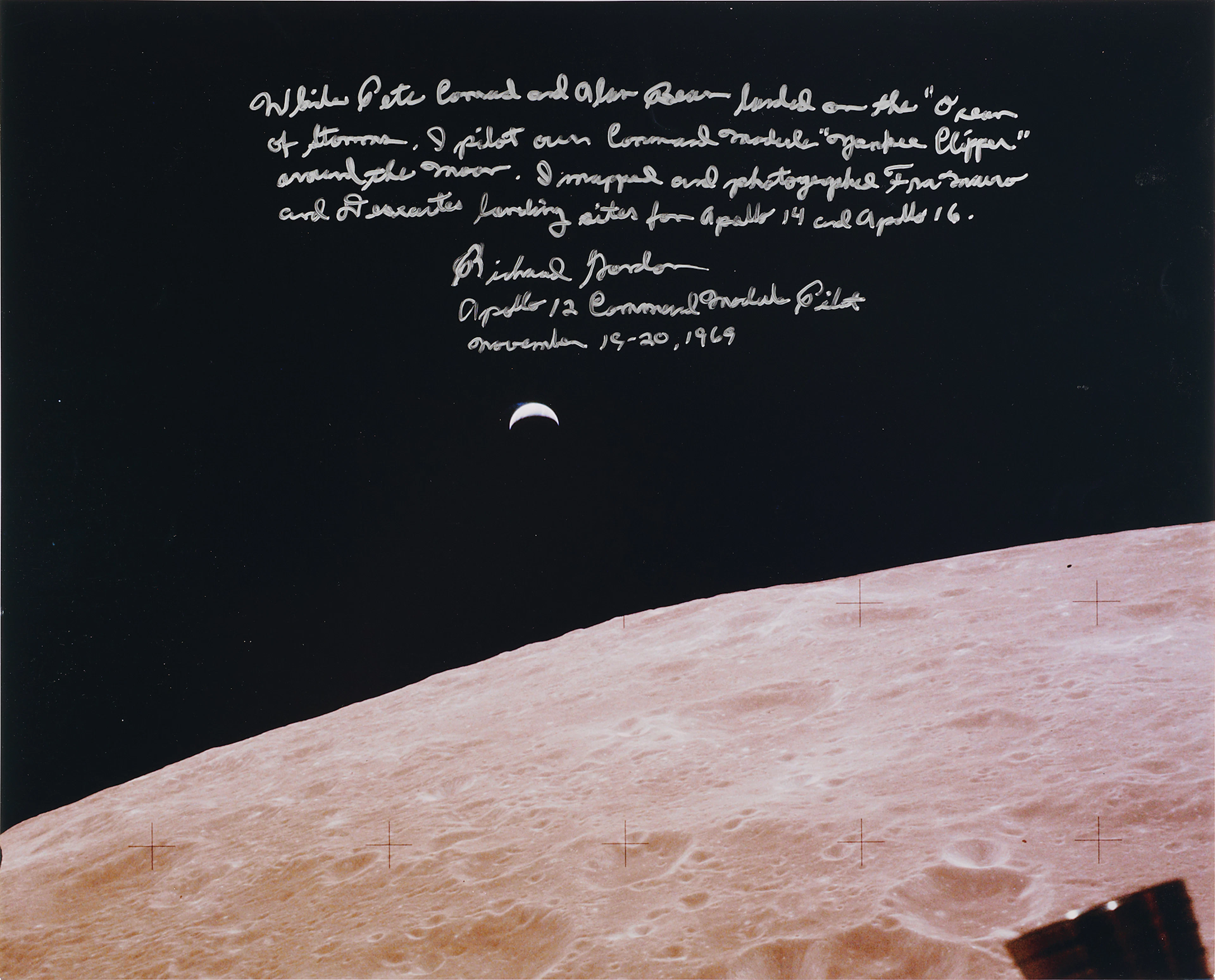Richard Gordon Oversized Signed 'Earthrise' Photograph