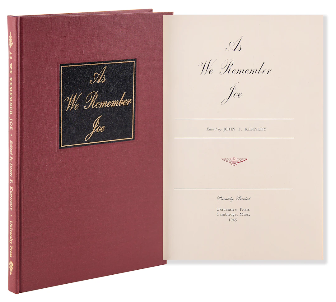 John F. Kennedy: As We Remember Joe Book – Privately Printed in an