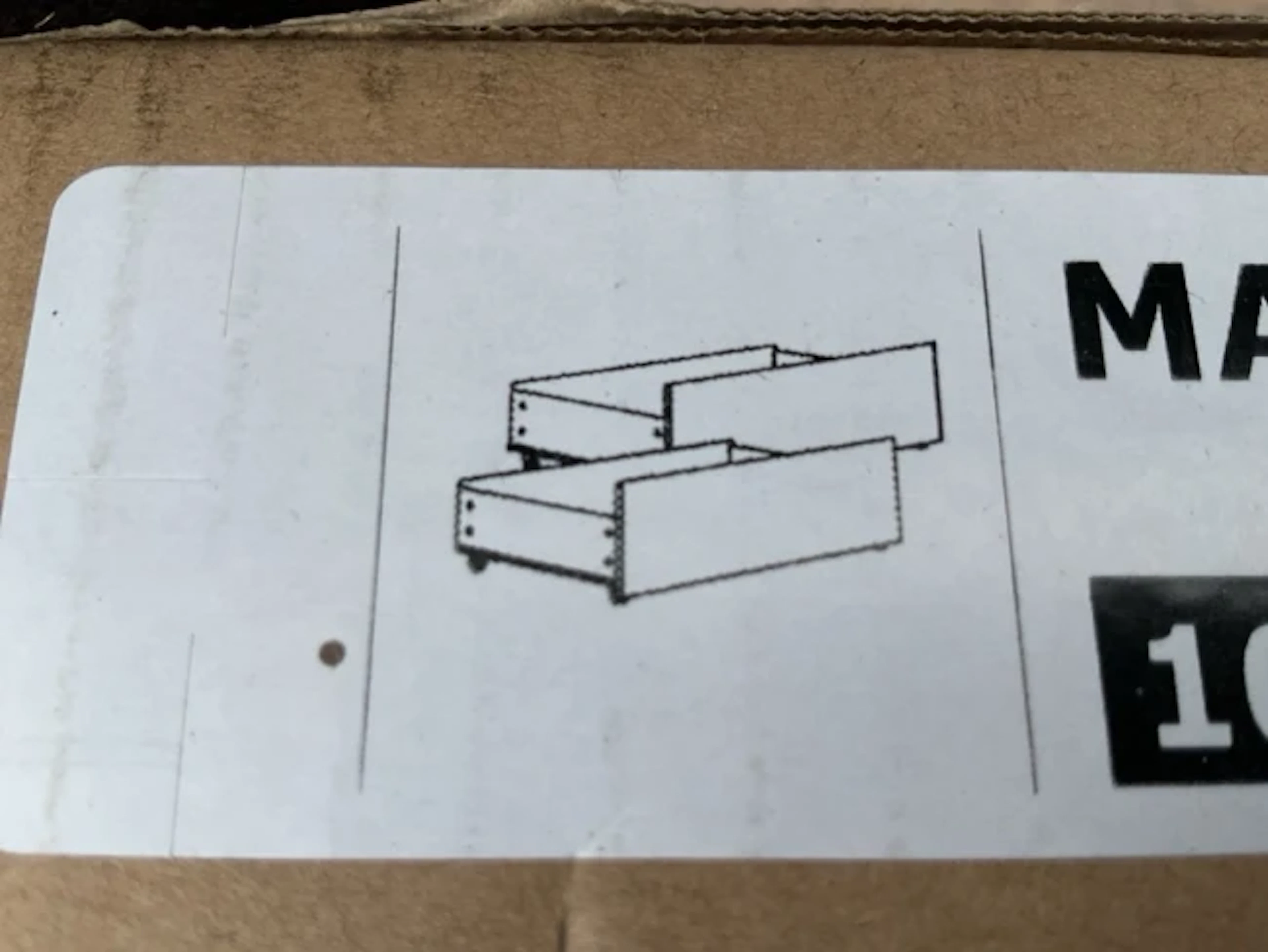 A pair of Ikea boxed Malm underbed storage drawers - model 102.618.36. (2)