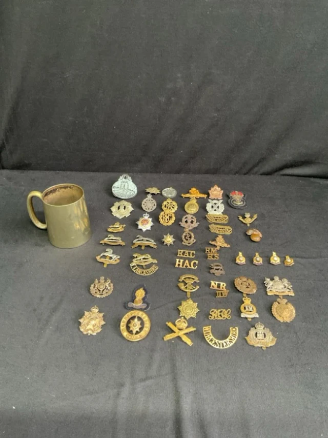 A silver plated 1932 DLI boxing trophy tankard; and a collection of