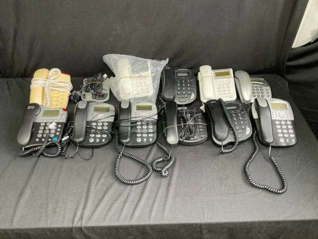 Miscellaneous telephones including Binatone models Speakerphone 200