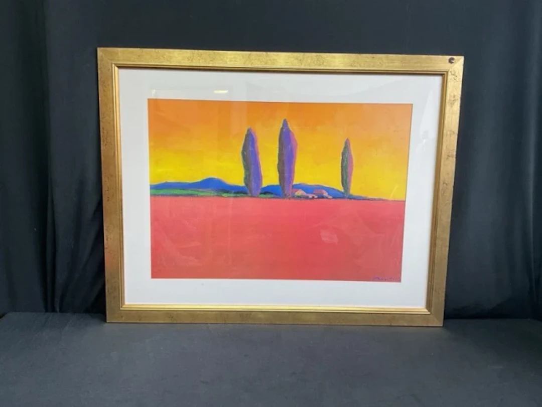 Gerry Baptist, giclée print, expansive landscape, titled Farm Near