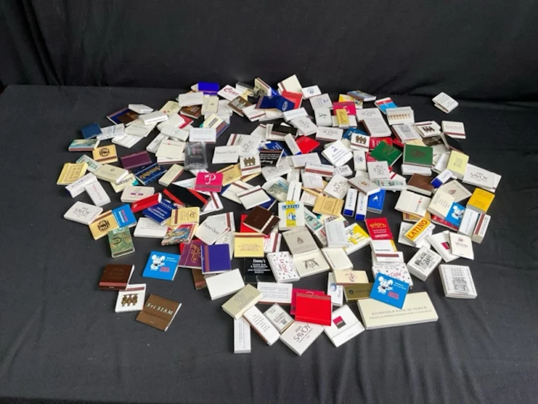 A collection of match books & match boxes. (227)