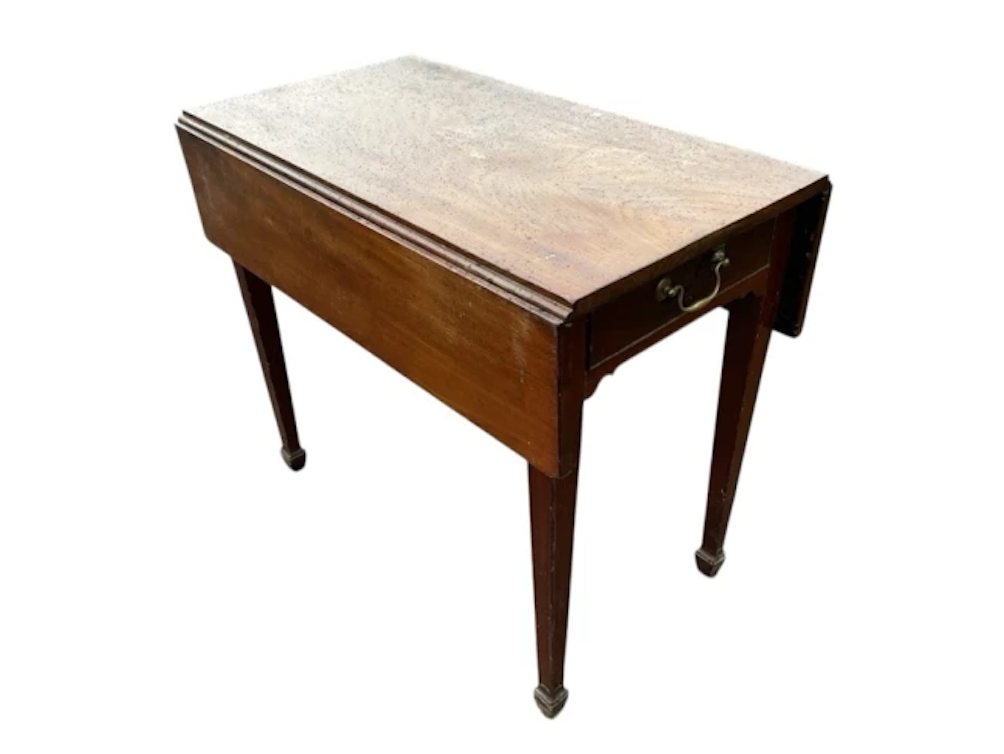 A nineteenth century mahogany pembroke table with drop-leaves and