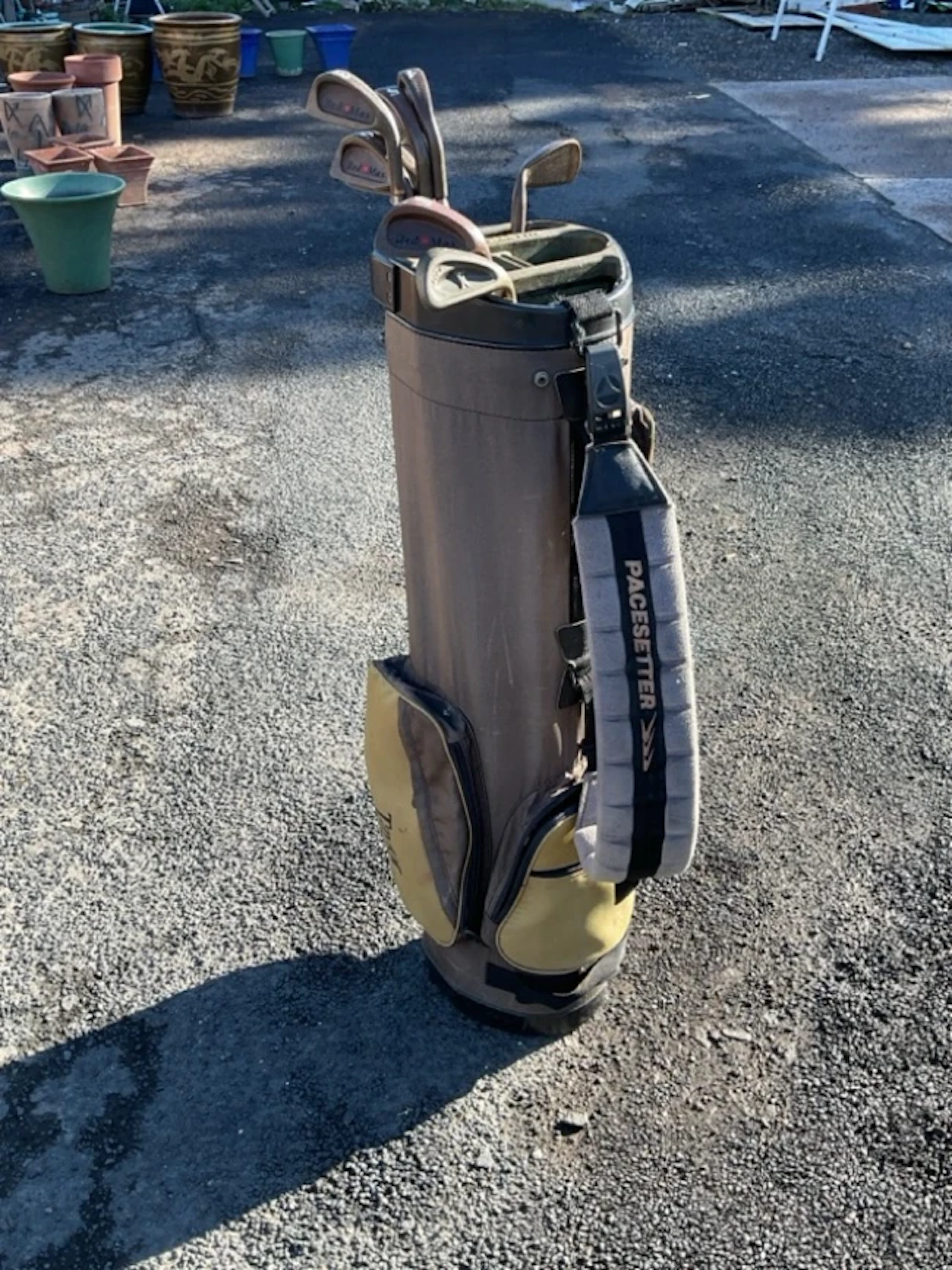 A set of seven Dunlop Red Max beryllium copper headed golf wedges