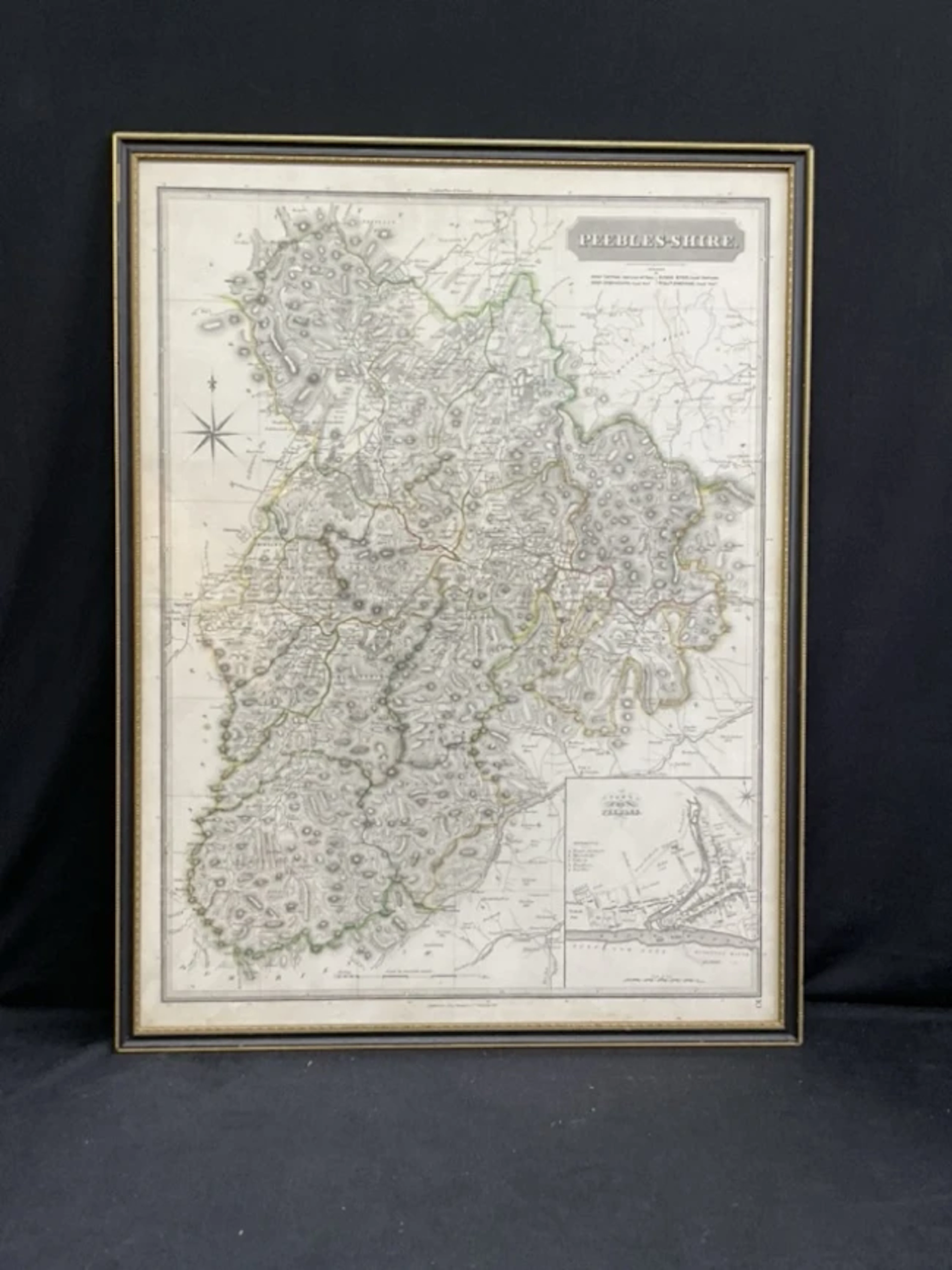 William Dassauville after William Johnson, handcoloured engraved map