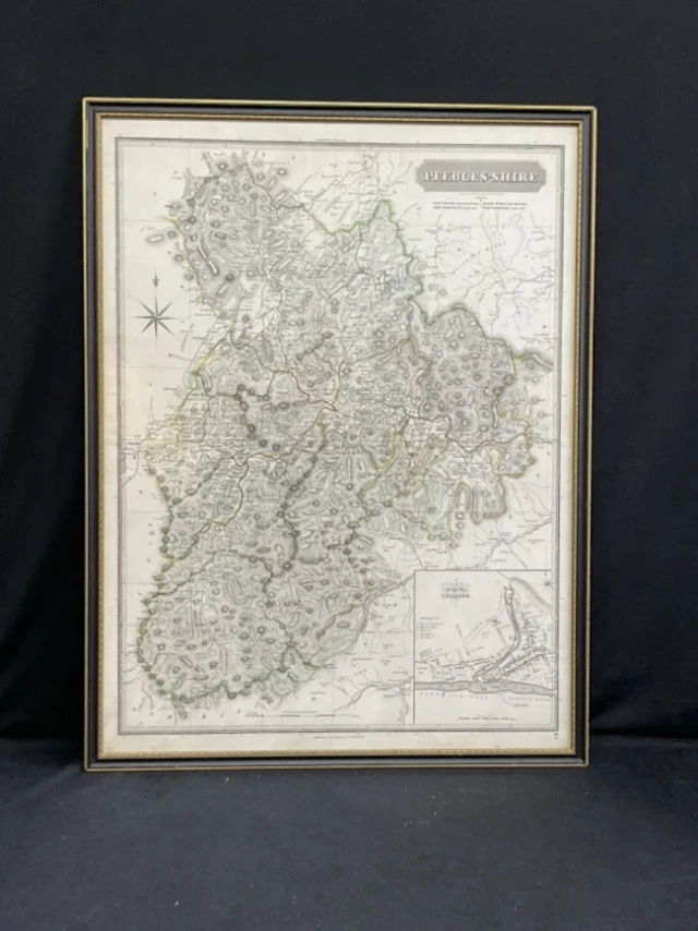 William Dassauville after William Johnson, handcoloured engraved map