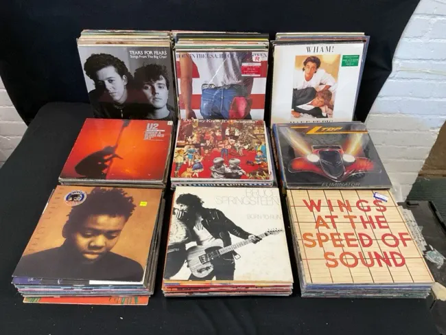 A large collection of 12in LPs, albums and boxed sets including 80s ...