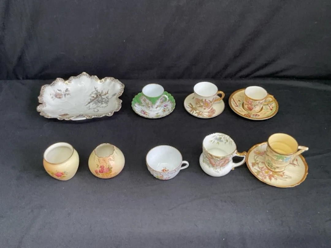 Victorian and Edwardian ceramics including Royal Worcester ivory and