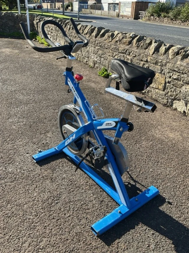 A BH Fitness experience bike, model CB2 with adjustable soft seat