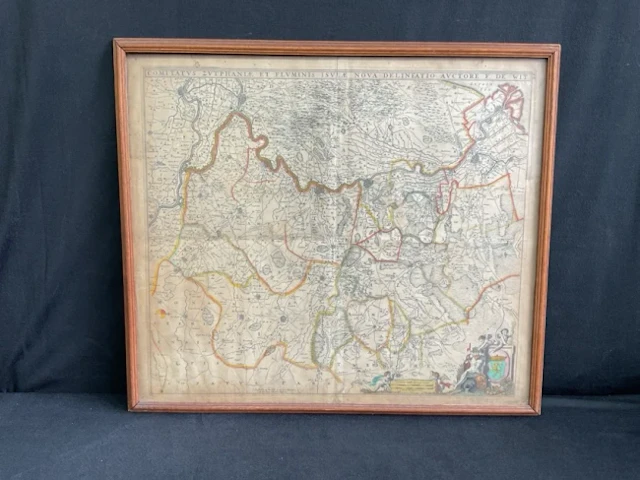 Frederick de Wit, a late C17th handcolured map of the Netherlands