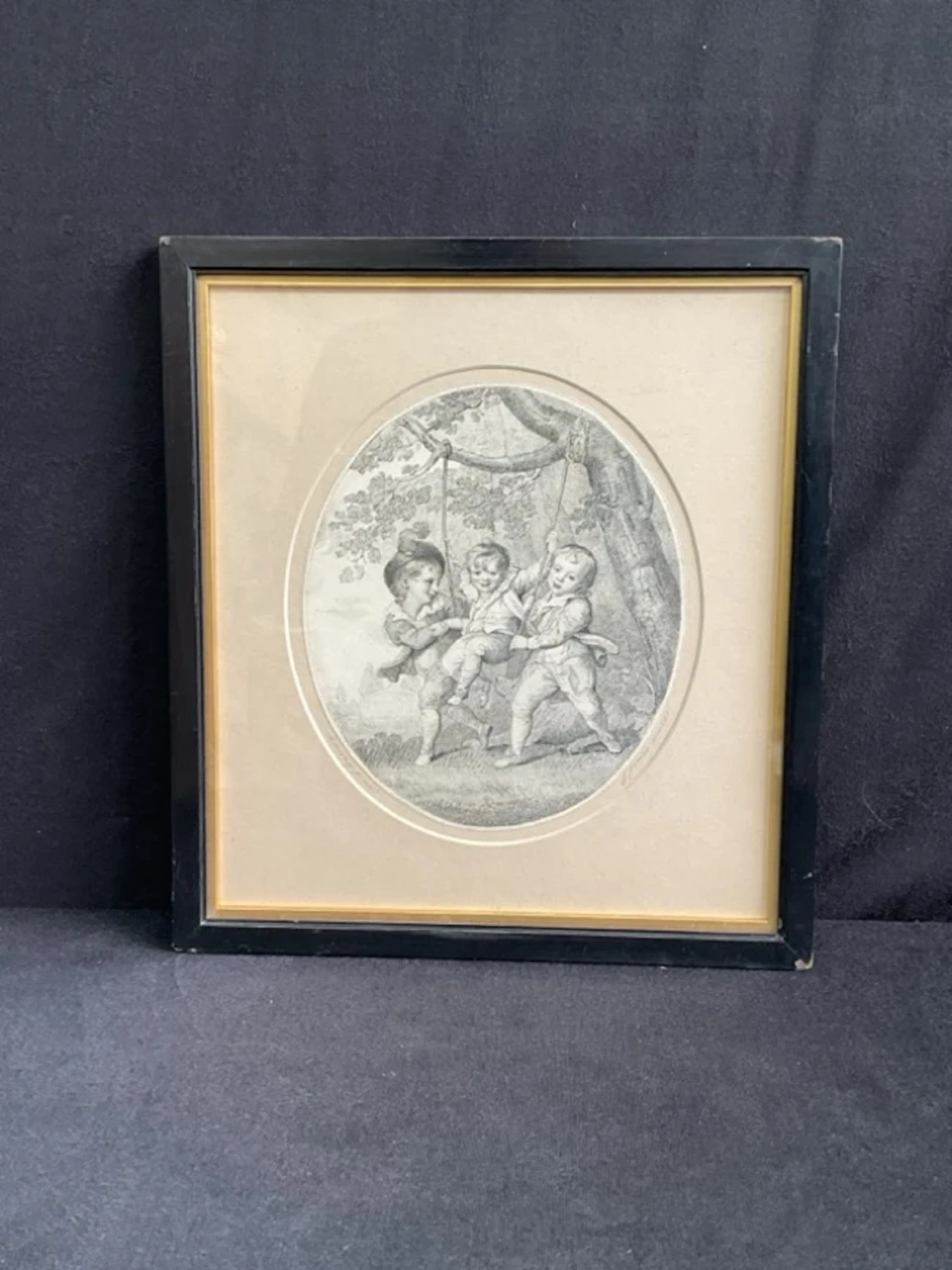 Richard Cosway, a nineteenth century engraving depicting children