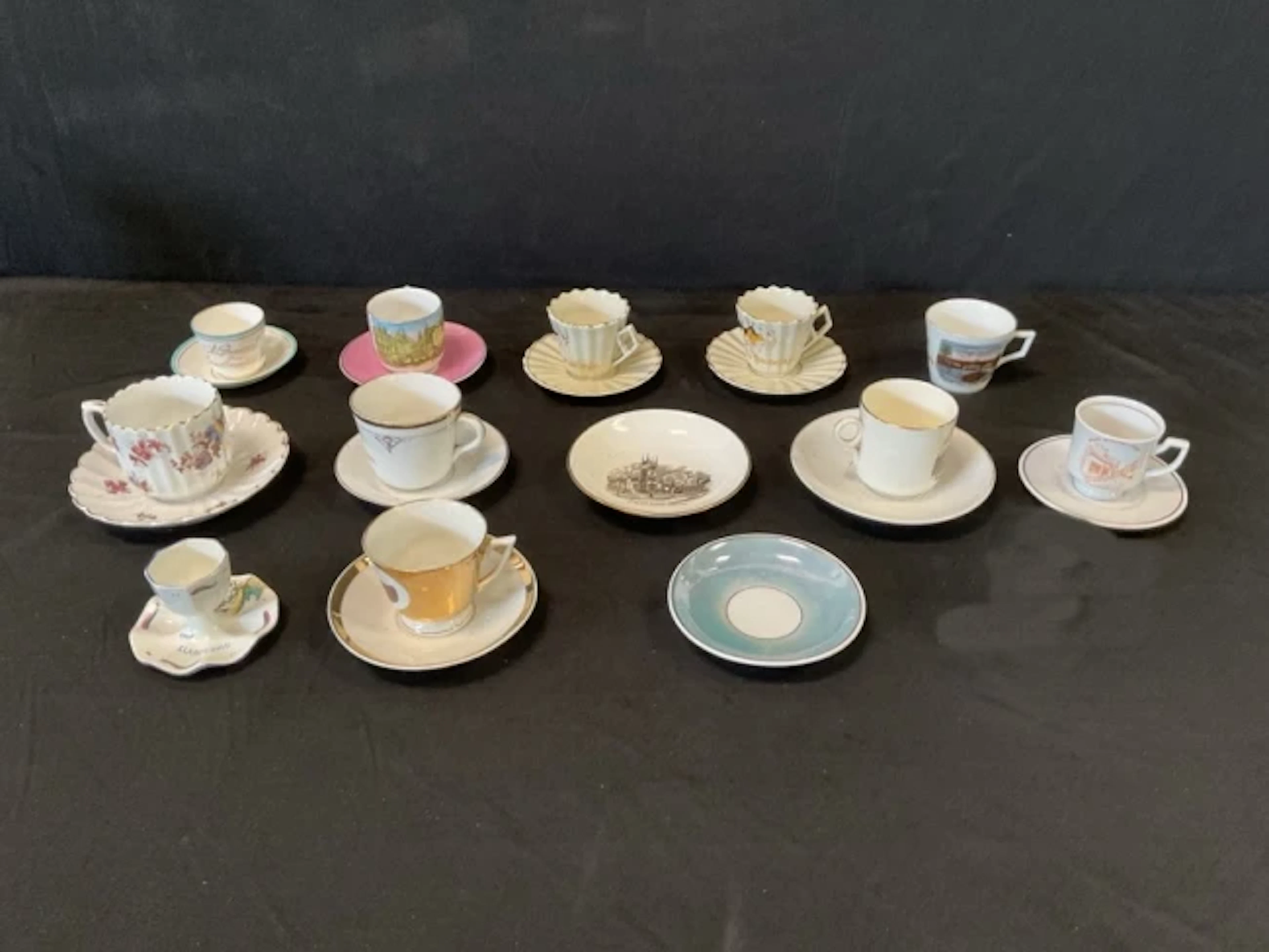 Miscellaneous Victorian and Edwardian handpainted, printed and gilded
