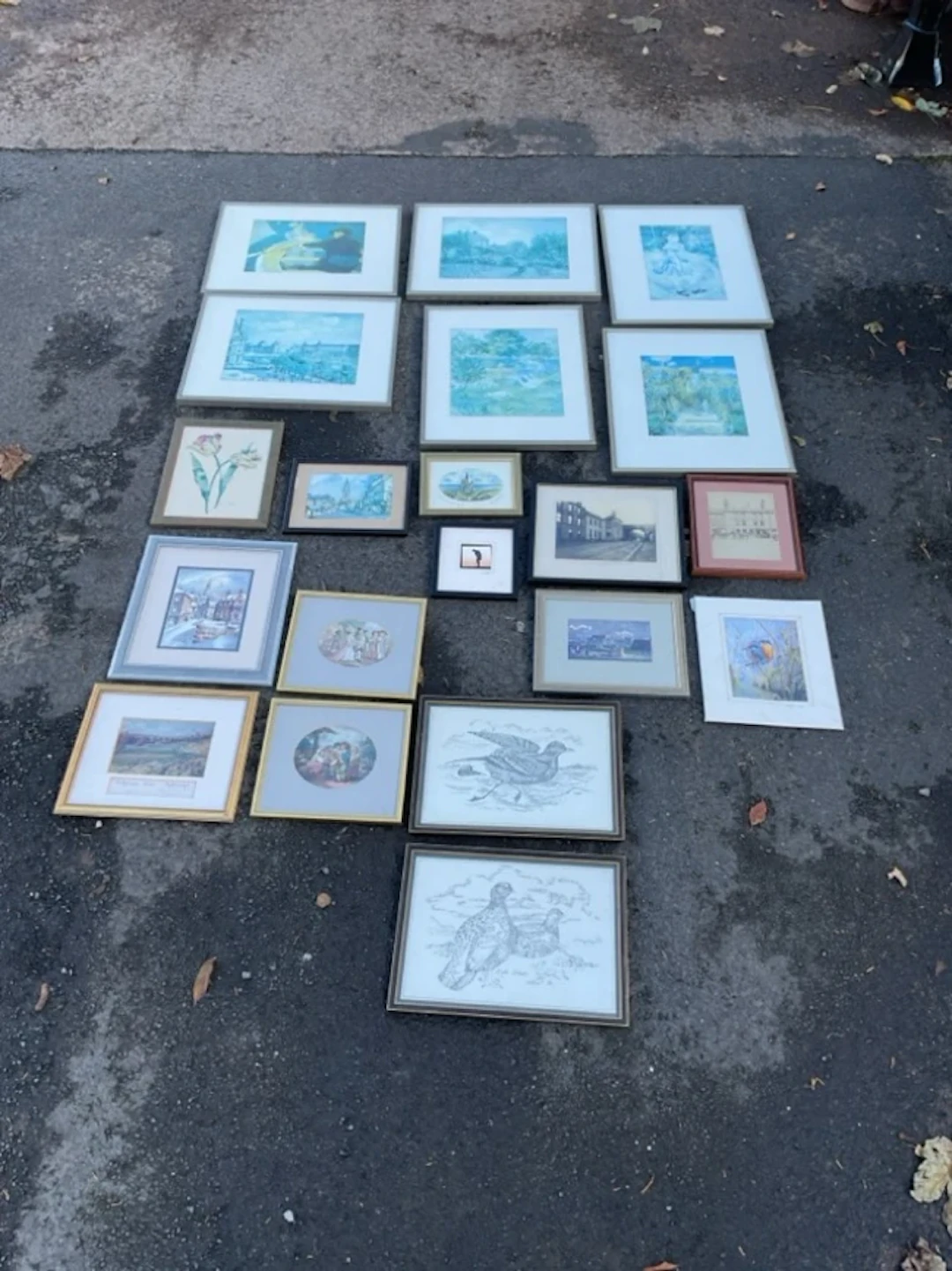 Miscellaneous framed prints including Fred Stott views of Berwick