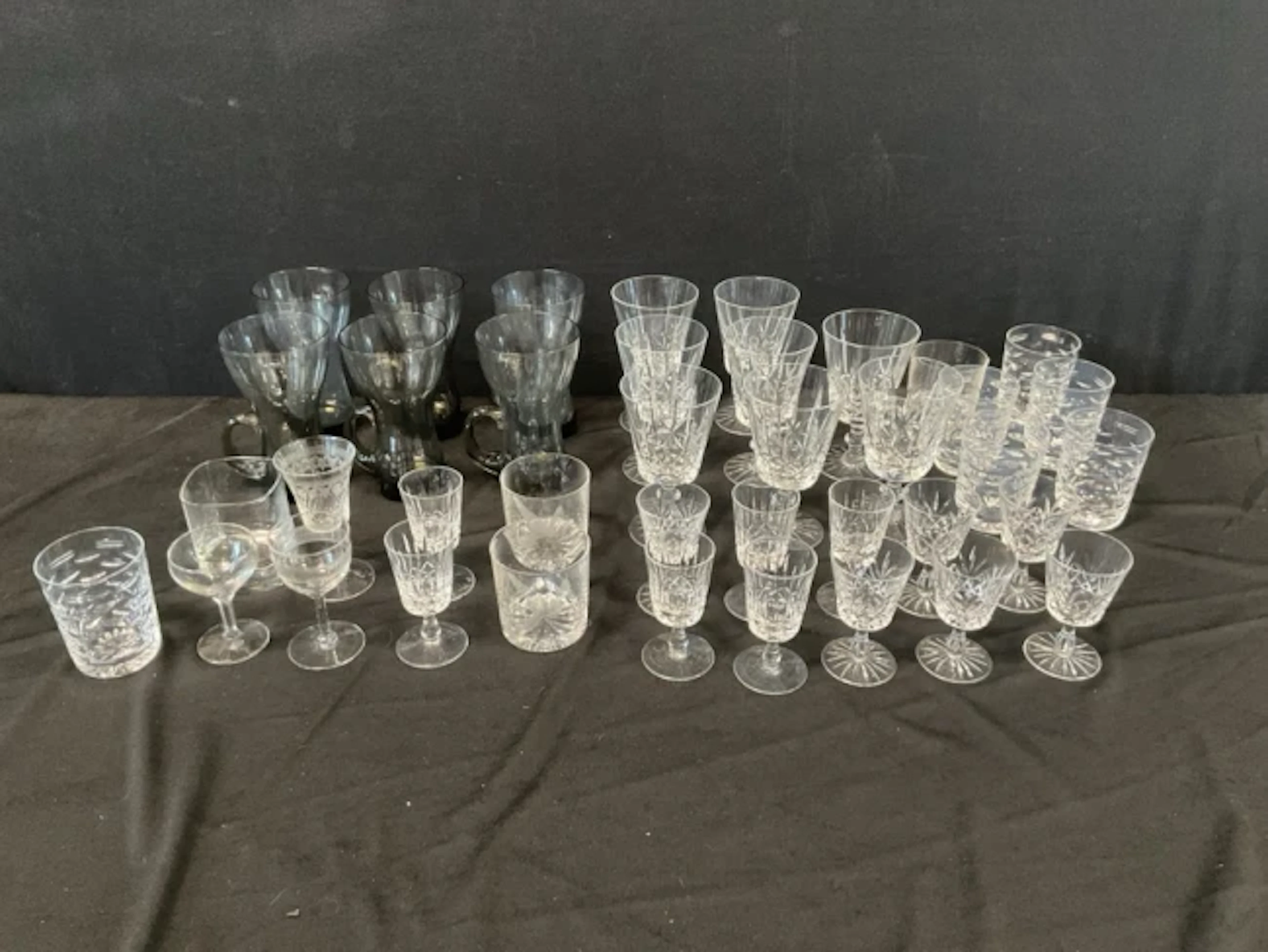 Miscellaneous glass including sets of Waterford Tralee pattern tumblers