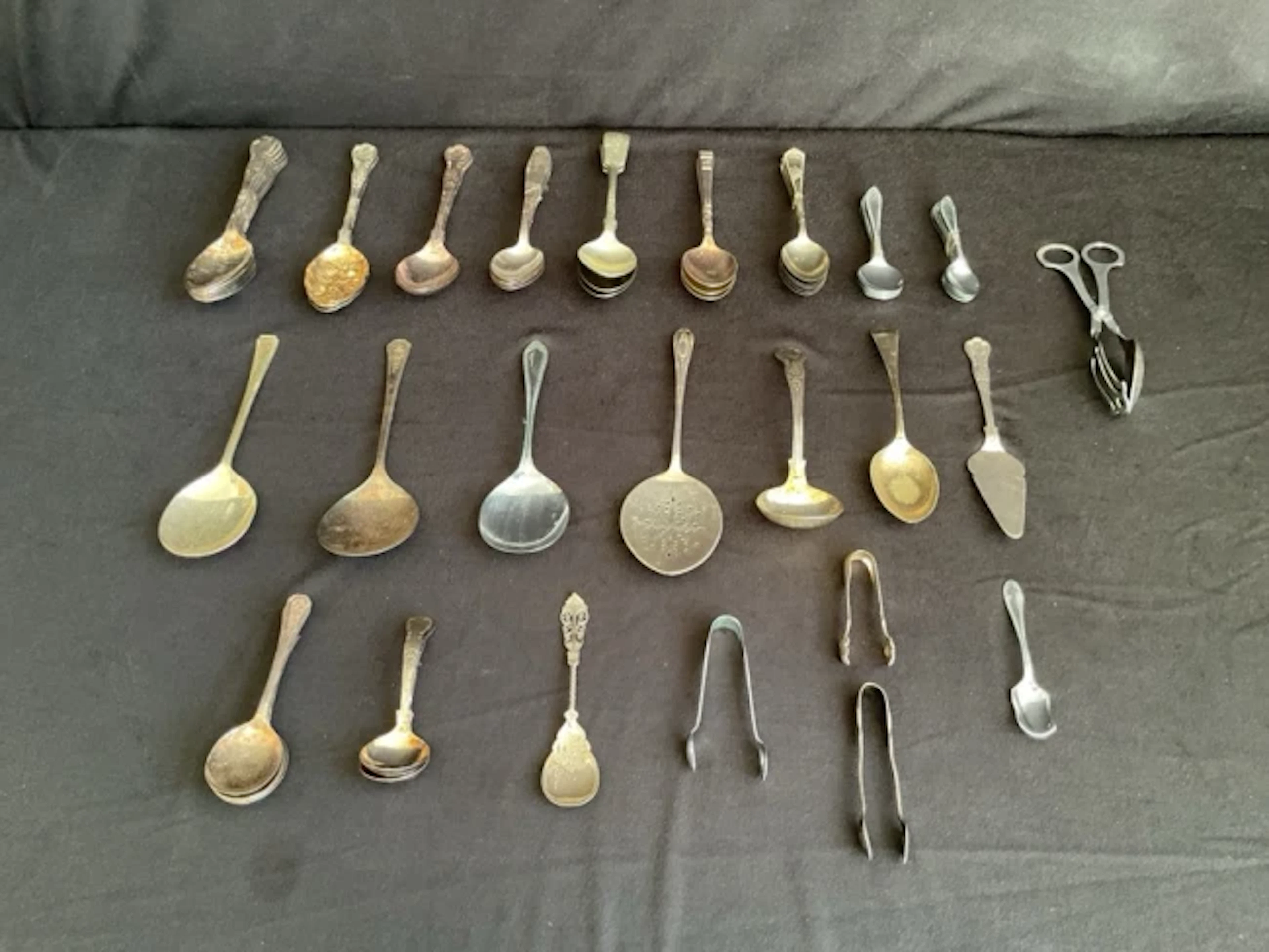Miscellaneous silver plated and chromed cutlery including sets of
