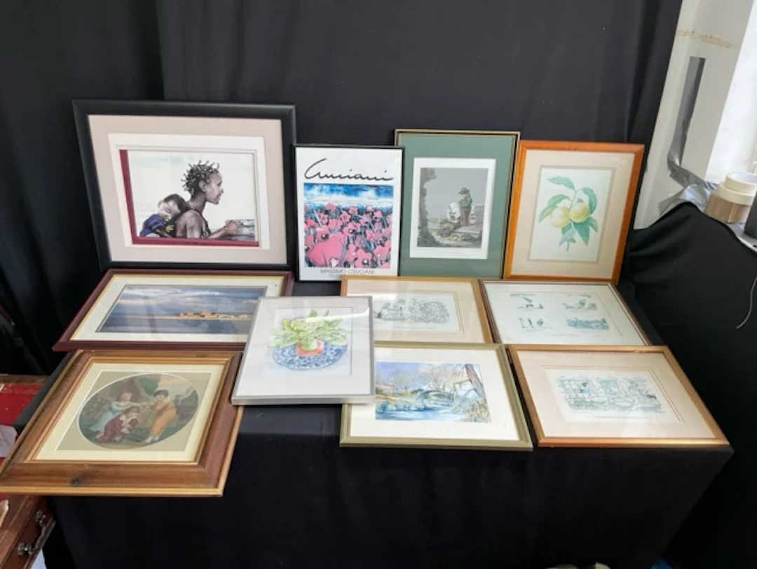 Miscellaneous framed pictures including signed limited edition Henry