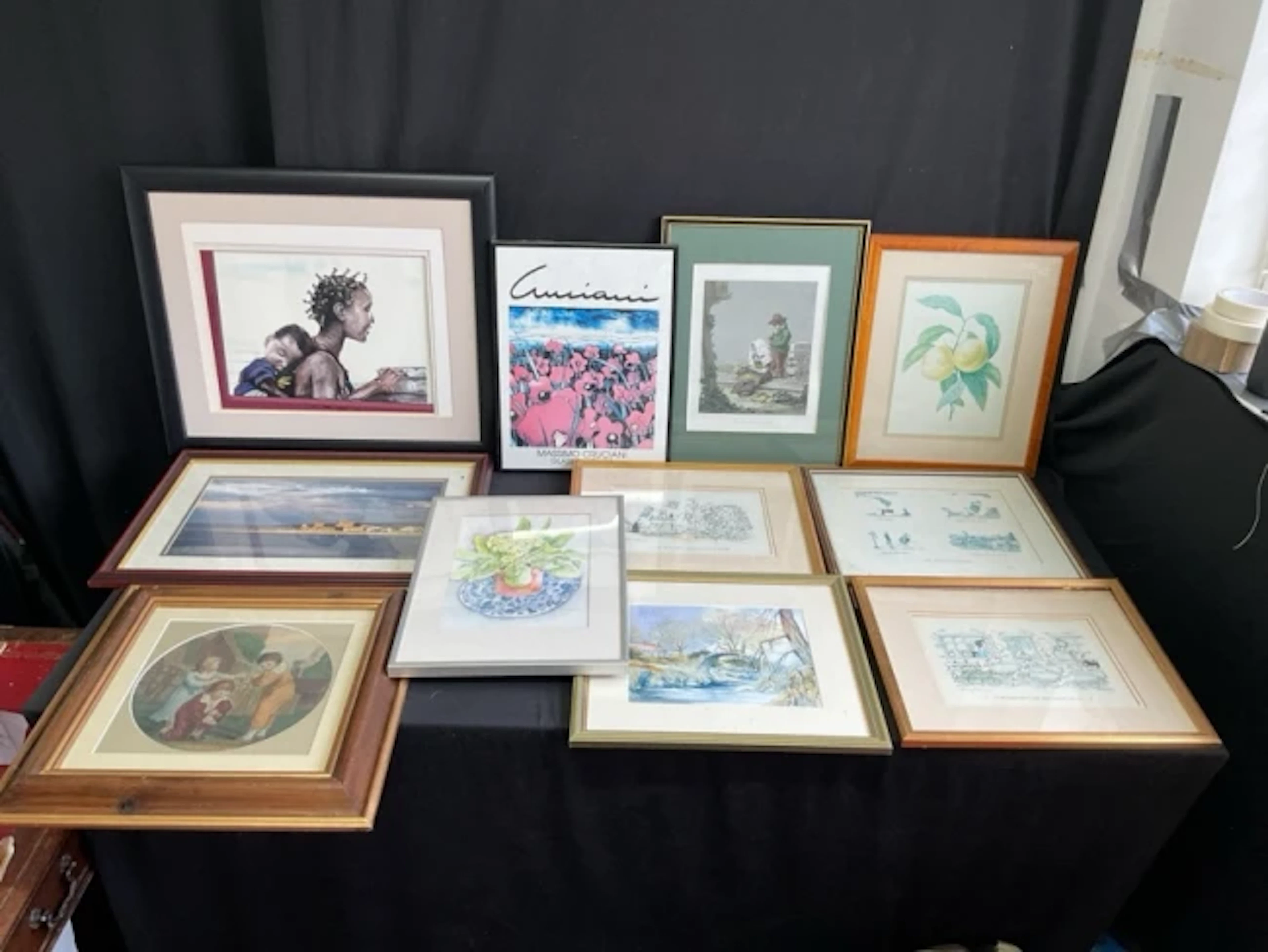 Miscellaneous framed pictures including signed limited edition Henry