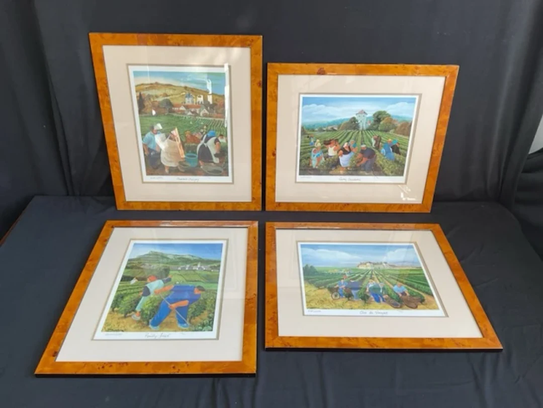 Margaret Loxton, set of four limited edition coloured prints, the
