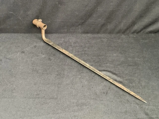An 1876 pattern steel Martini Henry socket bayonet, the ricasso of