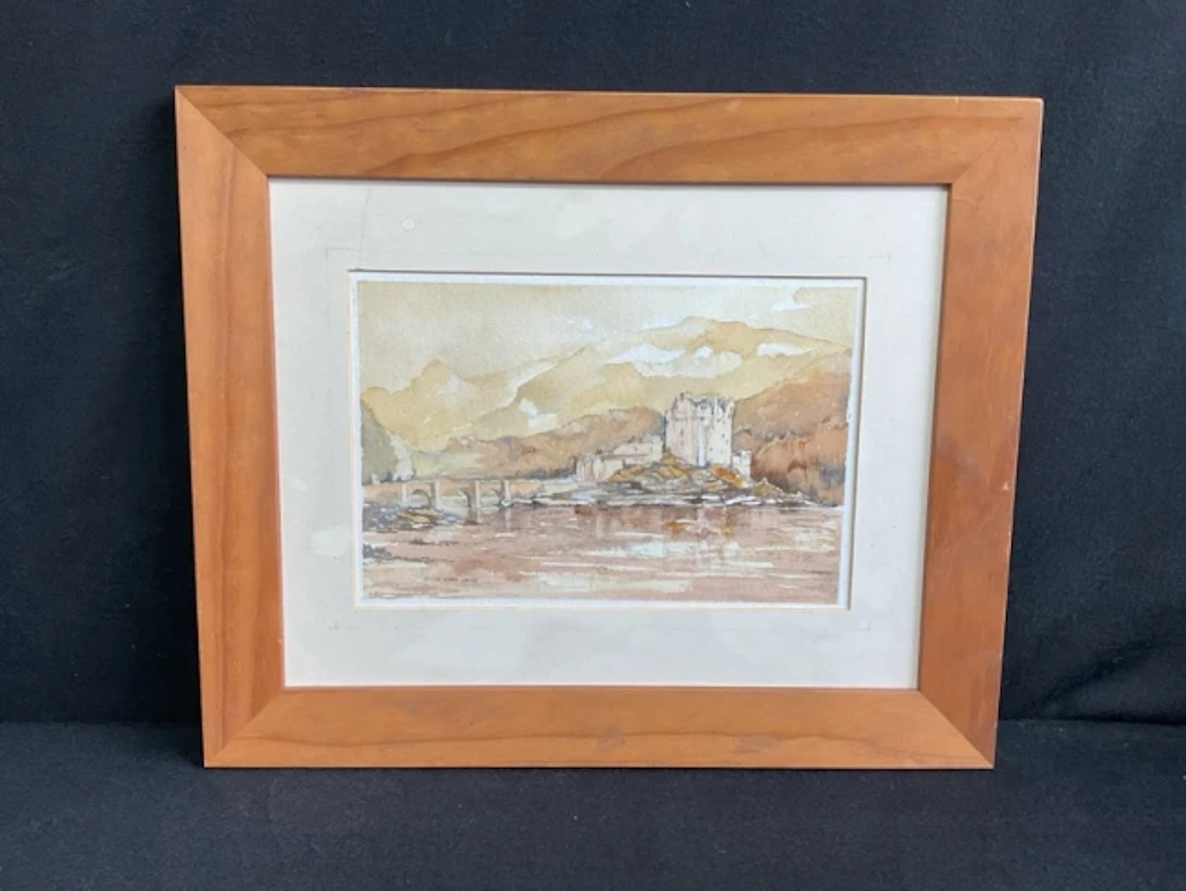 Terry Murphy, watercolour, Eileen Donan Castle, signed, mounted &