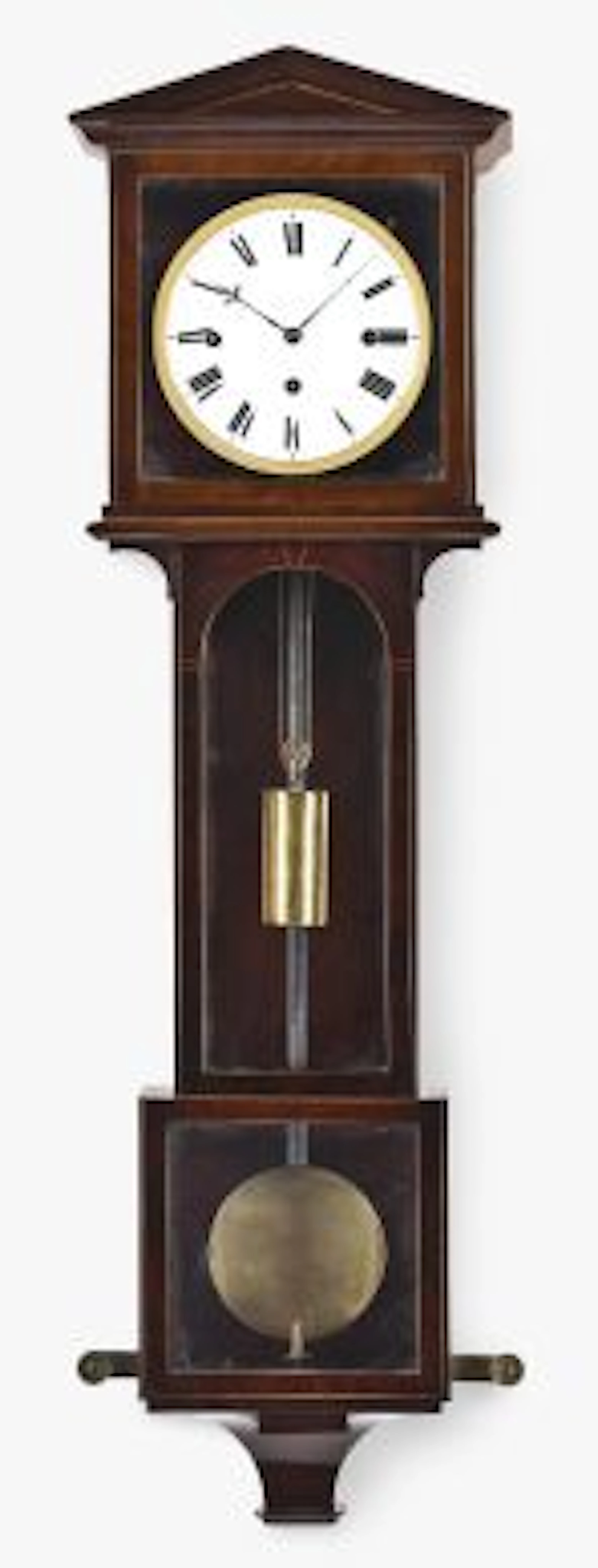 A small early 19th century three train Vienna laterndluhr regulator