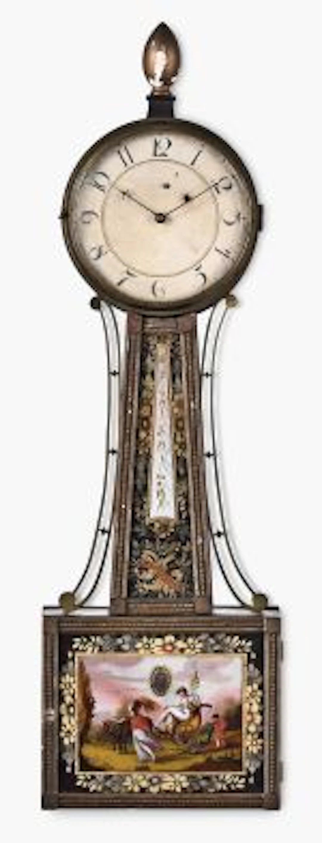 An early 19th century Concord Massachusetts patent timepiece or banjo