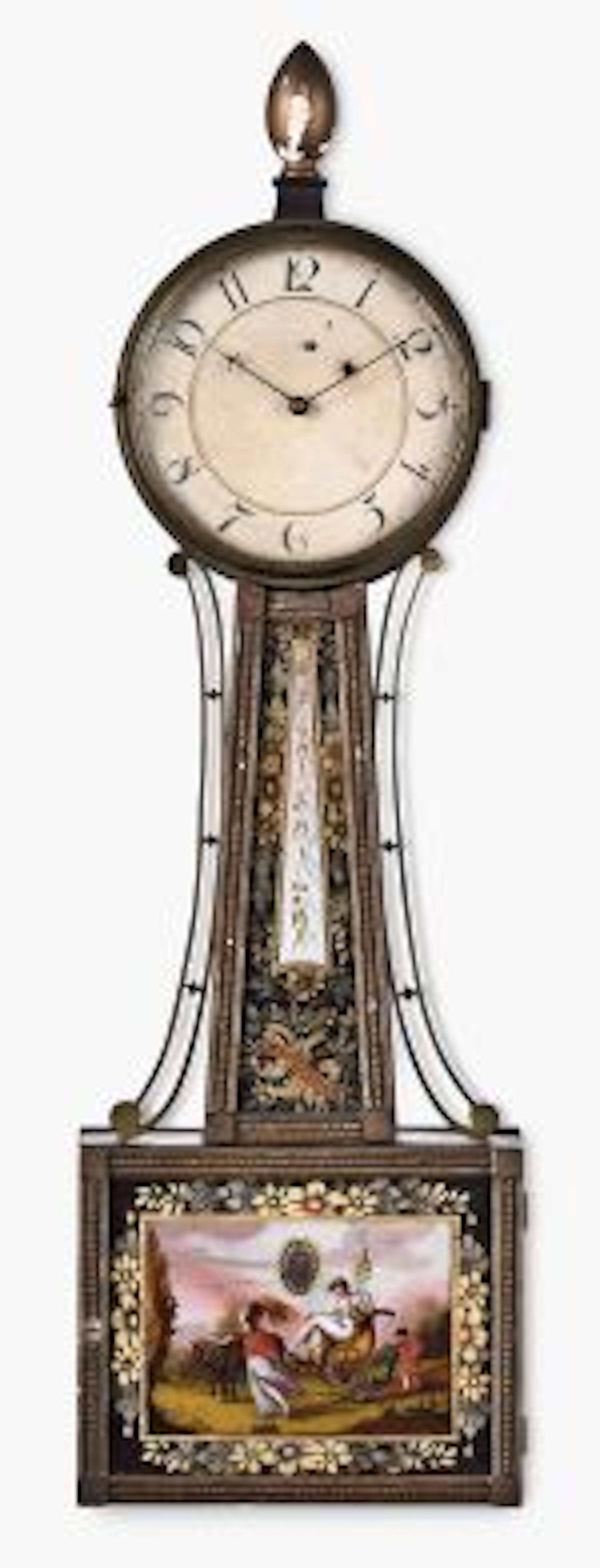 An early 19th century Concord Massachusetts patent timepiece or banjo