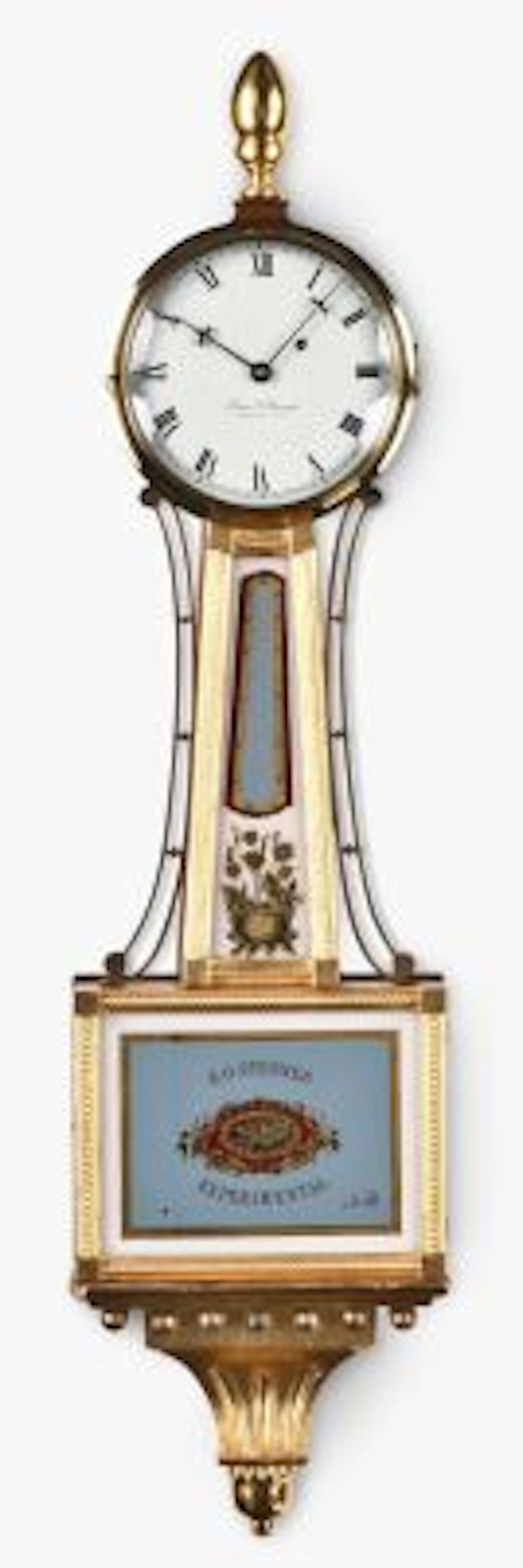 A rare Elmer Stennes Experimental presentation banjo clock