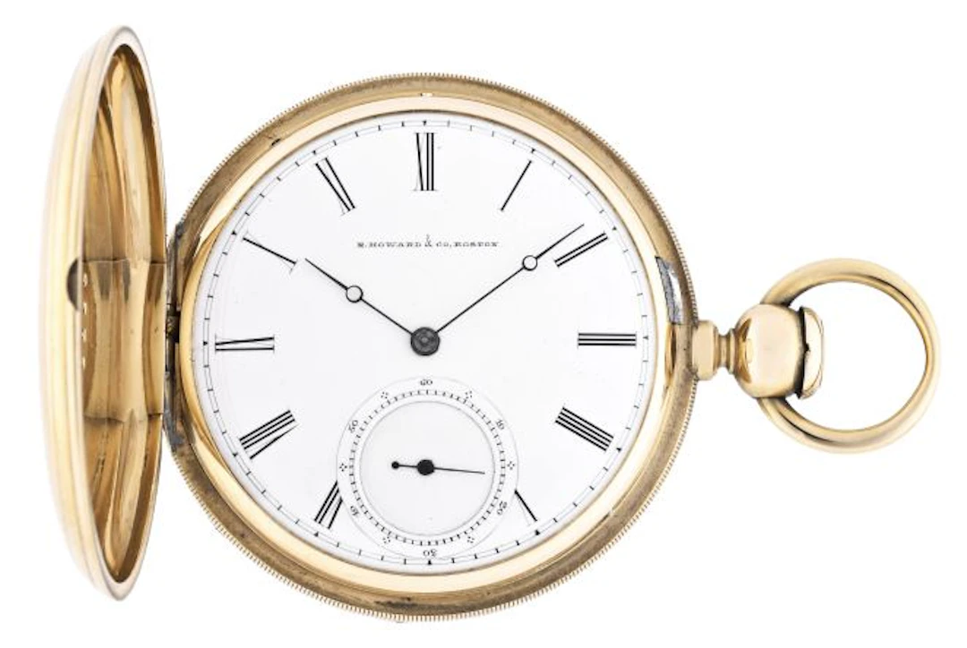A mid 19th century gold E. Howard & Co. series III pocket watch
