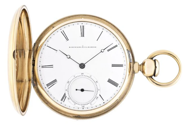 A mid 19th century gold E. Howard & Co. series III pocket watch