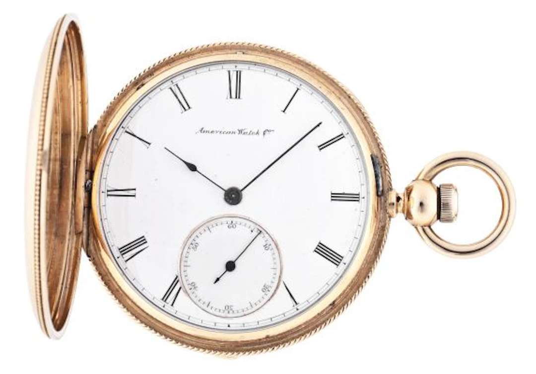 A late 19th century 18 karat gold Waltham model 1865 pocket watch