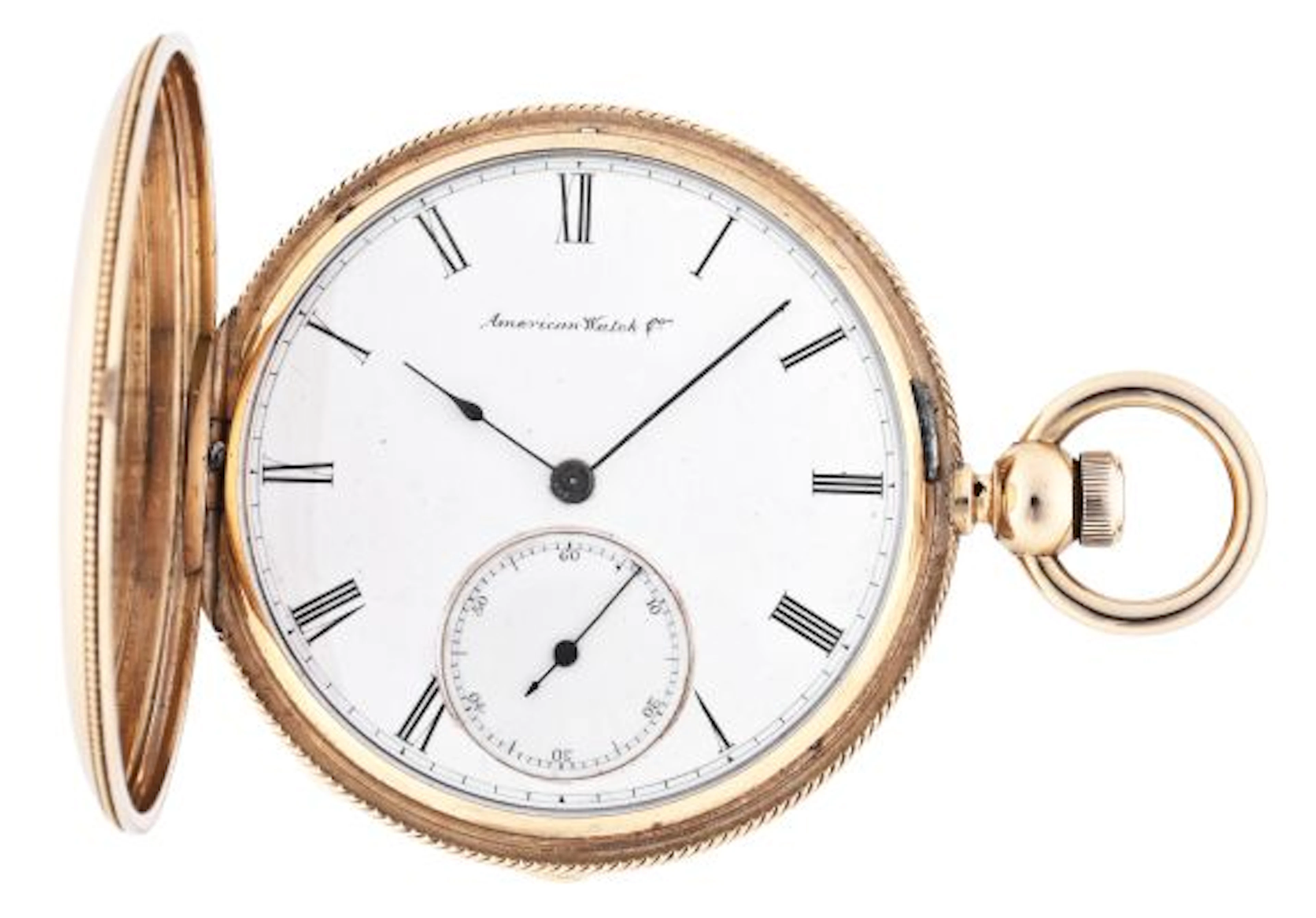 A late 19th century 18 karat gold Waltham model 1865 pocket watch