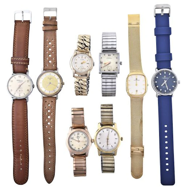 A lot of 8 wrist watches