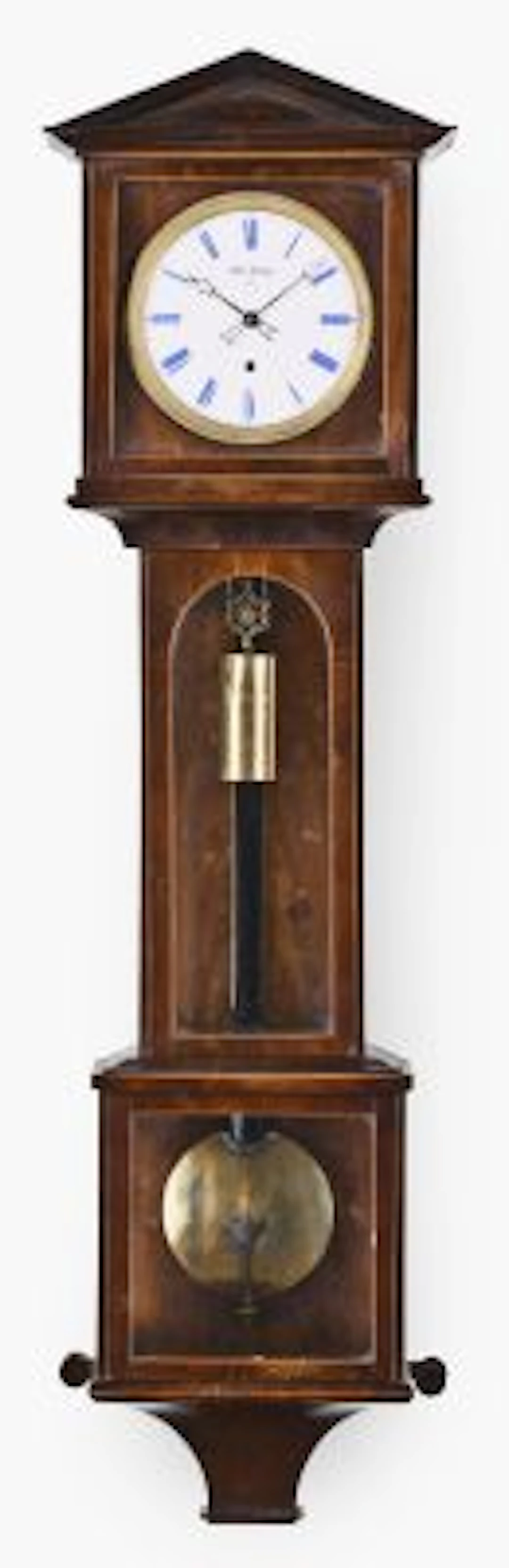 A Czech Vienna style Laterndluhr hanging clock