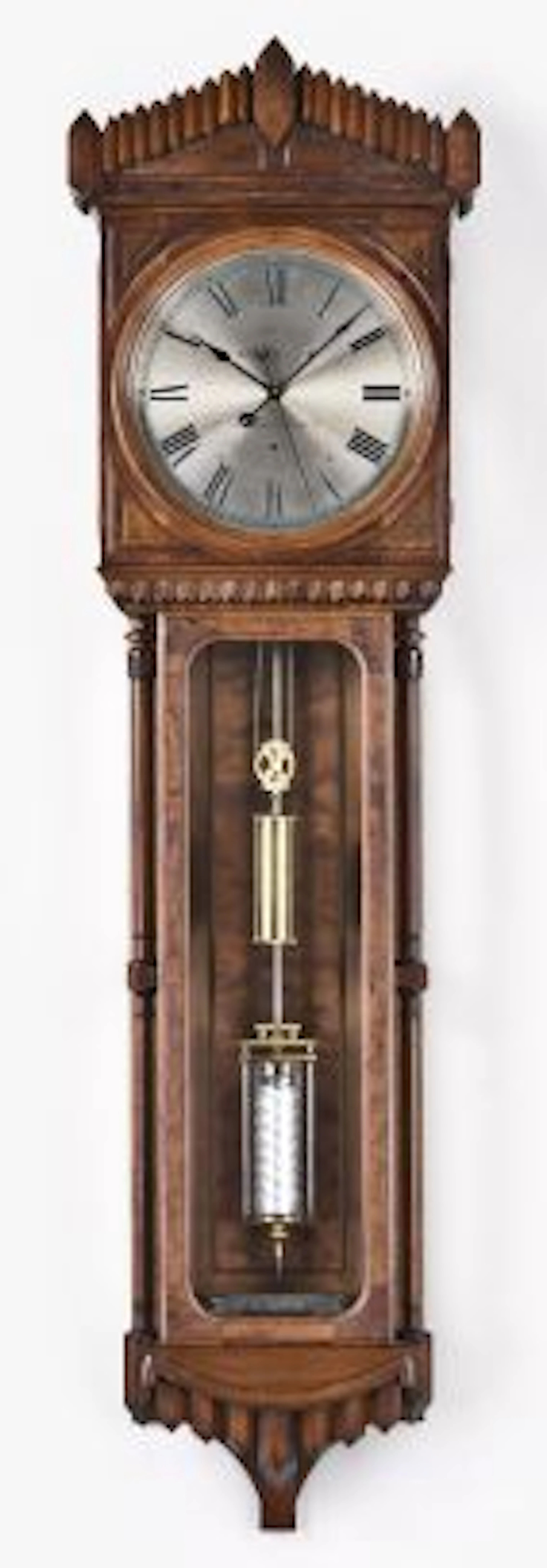 A Seth Thomas Clock Co. Regulator No. 10 hanging clock