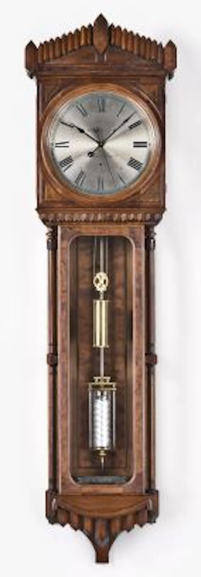 A Seth Thomas Clock Co. Regulator No. 10 hanging clock