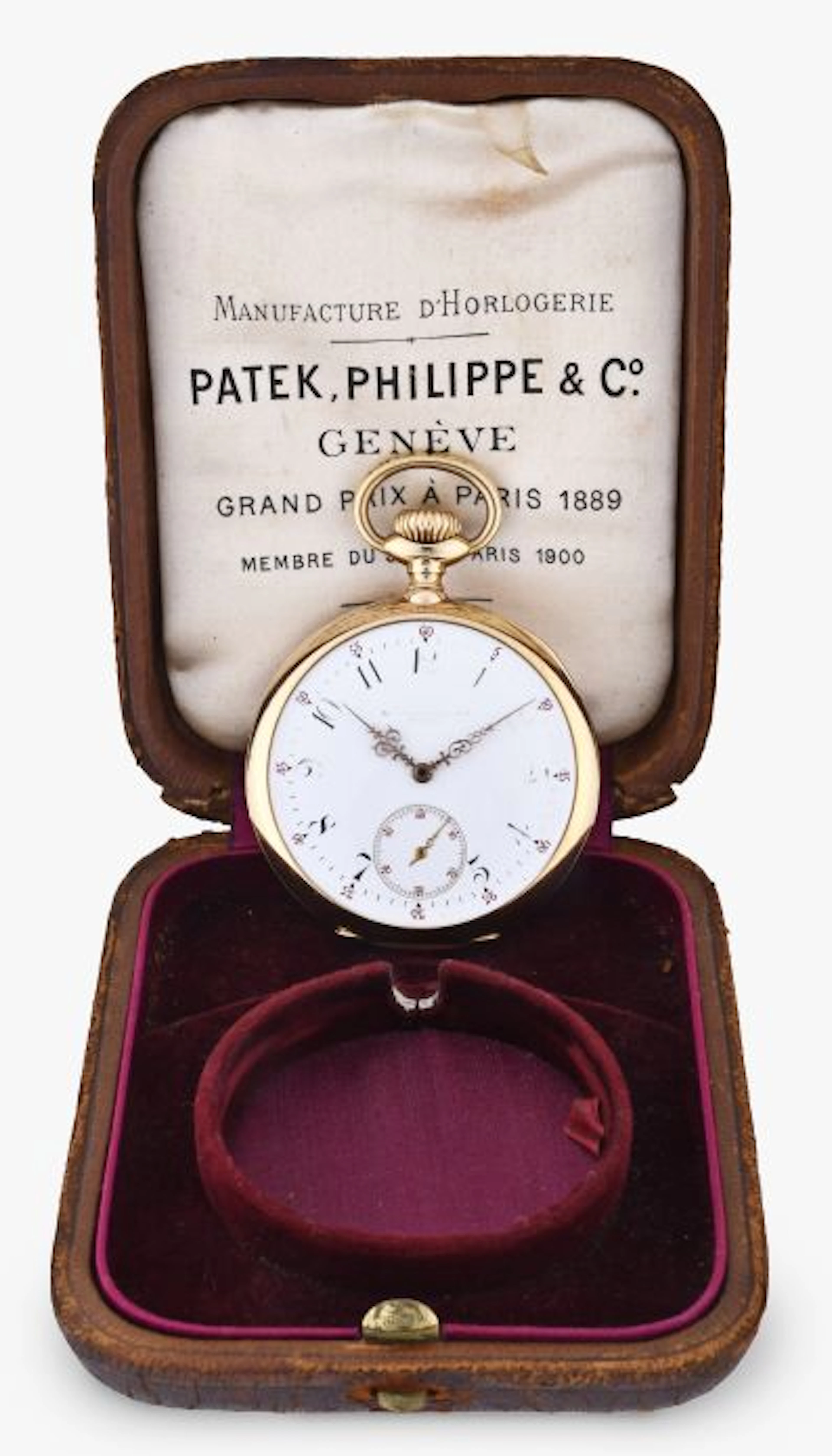 An early 20th century Patek Philippe pocket watch with box
