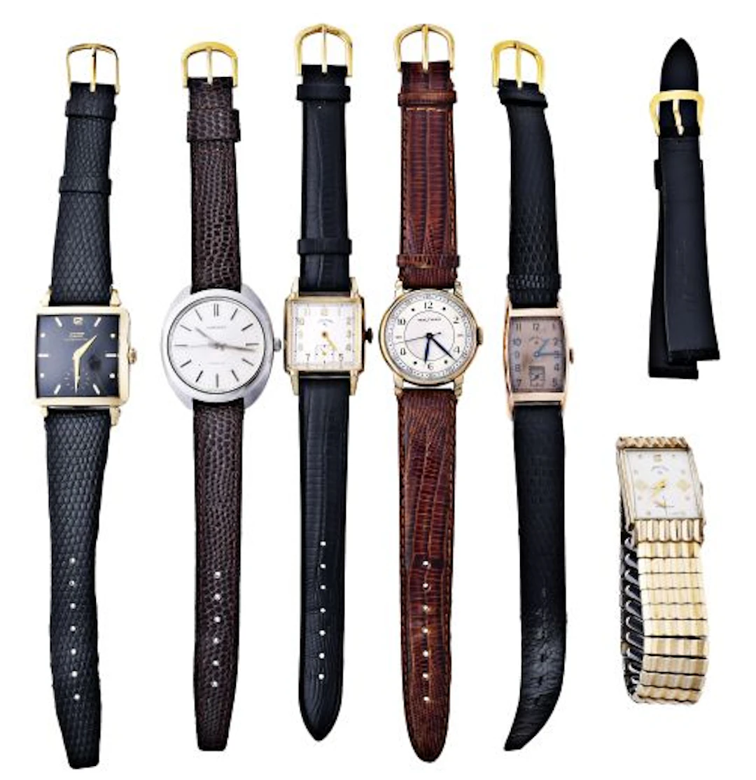 A lot of six mid 20th century wrist watches