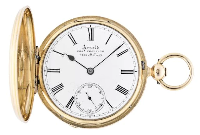 A mid 19th century lever fusee pocket watch by Arnold & Frodsham
